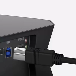 แจ็กเก็ตไมโคร USB 3.0 BM สำหรับเครื่องพิมพ์ชนิด B ตัวผู้ต่อขยายสายเคเบิล PVC พร้อมที่ป้องกันการถักเปียสำหรับใช้คอมพิวเตอร์ - Product Image 2
