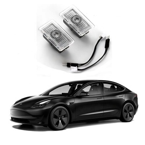Car Lighting Accessories Door Welcome Light <strong>LED</strong> Projector Light for Tesla Model3 Model <strong>X</strong> Model S Y - Product Image 1