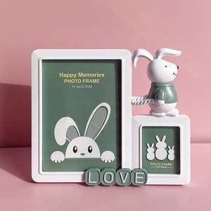 7英寸3英寸组合相框桌子兔子相框儿童卡通可爱相框 - Product Image 4