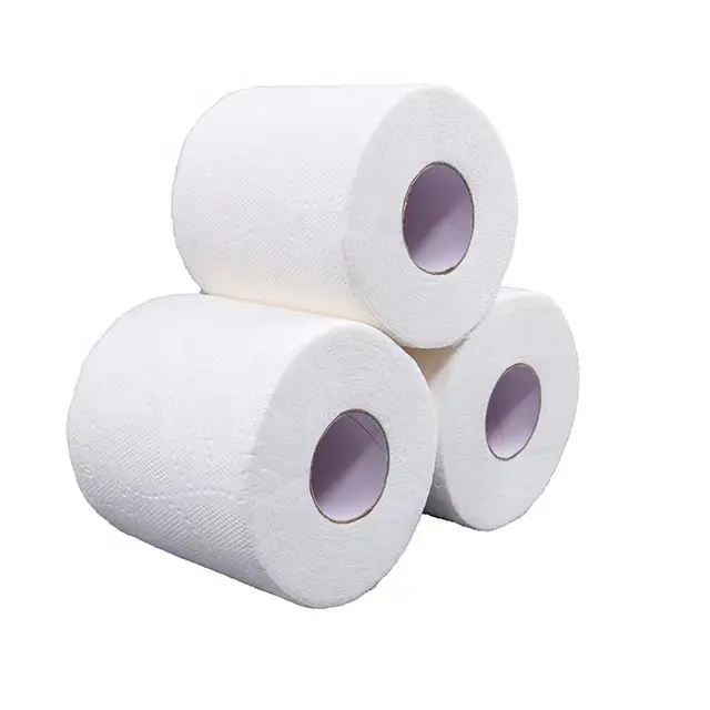 Toptan tuvalet kağıdı doku ruloları kağıt bambu hamuru tuvalet kağıdı 2 kat 3 kat kağıt Jumbo oteller için rolls