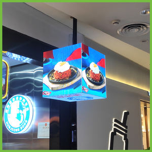 P2.5mm Neues Design Kreative Magic <span class=keywords><strong>Cube</strong></span> Square <span class=keywords><strong>LED</strong></span>-Anzeige für Einzelhandel geschäft Shop Logo Werbung drinnen und draußen - Product Image 2