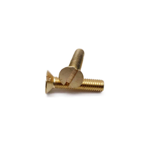 Haiyan DIN963 pirinç makine vidaları H62 havşa düz kafa oluklu vidalar - Product Image 3