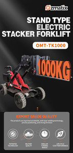 Voll automatischer hydraulischer Offroad-Stand-On-Lade-/Entlade system Elektrischer Lager logistik stapler Neuer Tank - Product Image 5