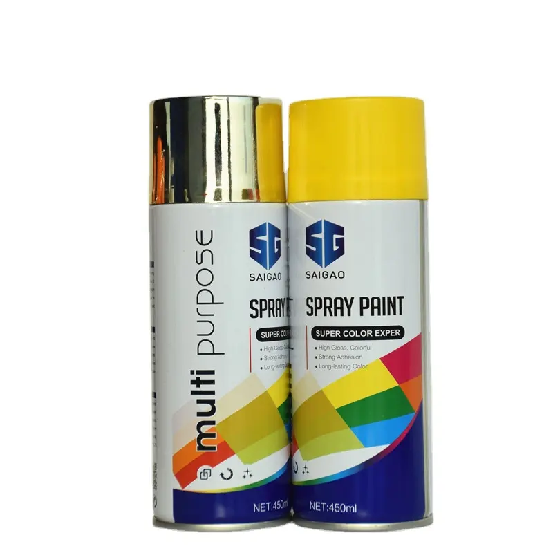 Tinta em spray profissional 450ml para publicidade de carros, tinta protetora composta de metal para galvanização a frio, SAIGAO