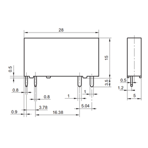 Placa de módulo de relé SSR de potencia eléctrica, DC-AC de salida de 4 pines, 24VDC, 24-240VAC 2A, Micro PCB, de estado sólido - Product Image 5
