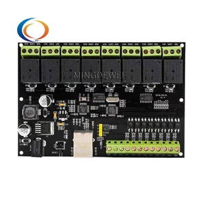 Módulo de relé de red de 8 canales Interruptores de controlador de acceso IP/ Ethernet Transmisión Modbus TCP
