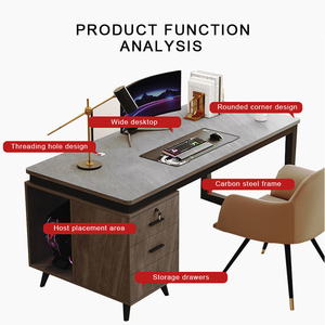 Mesa Rectangular de madera para ordenador portátil, mesa de oficina, precio competitivo - Product Image 5