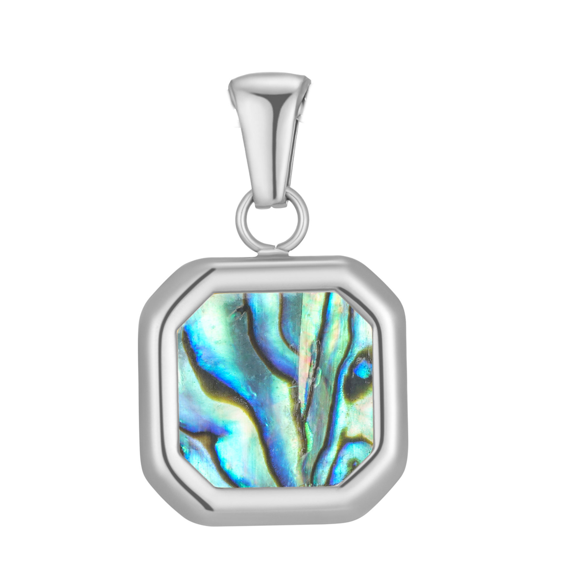 Pendentif couleur acier
