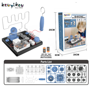 kyk 7合1电动陀螺仪机器人套件儿童diy组装齿轮陀螺仪机器人积木蒸汽科学实验拼图套装