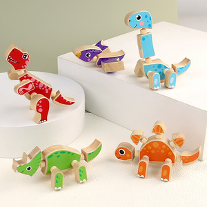 Wooden Snap <strong>Together</strong> Building <strong>Toy</strong> STEM Take Apart Robot Dinosaur Play Set Fine Motor Skill Montessori Educational Learning <strong>Toys</strong> - Product Image 5