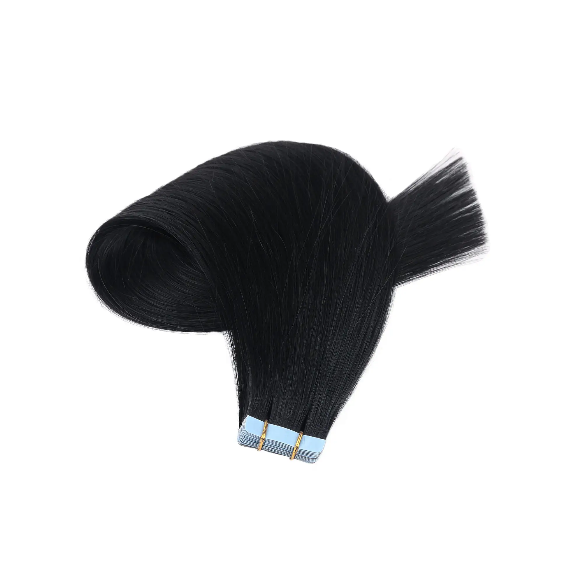 RTS Sillky straight No any split ends bande trame extensions de cheveux 100% extensions de cheveux humains remy cuticule bande dans les extensions de cheveux