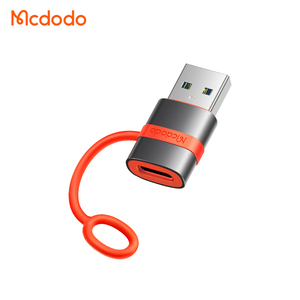 Mcdodo 380 USB-C〜USB-A 3.0シリコンストラップ付きアダプター高速データ転送ギガバイト/秒メス-オス電話コネクター - Product Image 1