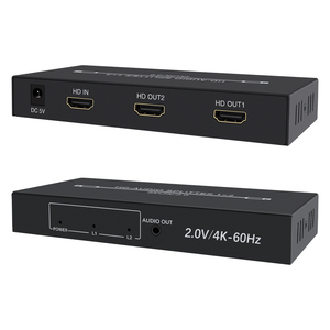 <strong>2</strong>.0 for <strong>HDMI</strong> Video <strong>Splitter</strong> &amp; Converter with Audio Out 1x2 4K 60Hz <strong>1</strong> <strong>Input</strong> <strong>2</strong> <strong>Outputs</strong> - Product Image 2