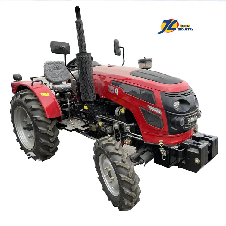 Jiulin-Mini tractor 30 HP 40 HP 2 WD 4 WD, Rueda compacta para granja con pala rotativa de cultivador para agricultura, hecho en china