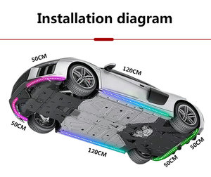 Dream Color <strong>6</strong> PCS RGB <strong>LED</strong> Strip Car Underglow <strong>Kit</strong> Waterproof IP68 12V <strong>LED</strong> Bulb Models H4 Magic Universe Condition New - Product Image 5
