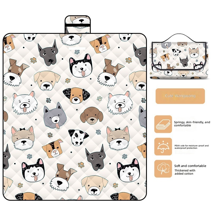 Cute Wangwang Ultrasonic Picnic Mat