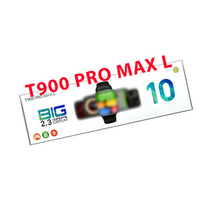 นาฬิกาอัจฉริยะ T900 PRO MAX L สำหรับผู้ชายผู้หญิงใช้ระบบแอนดรอยด์แบบไร้สายชาร์จไฟได้สำหรับฟิตเนสพร้อมจอ9ชุด - Product Image 1