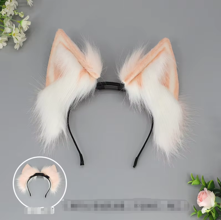 Bandeau Electric Beast Ear 02 - Blanc rosé