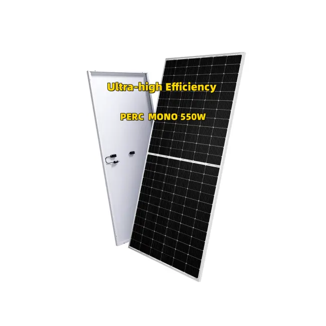 Qnsolar khuyến mại nóng hiệu quả cao perc Mono 410W 450W 540W 550W PV Bảng điều khiển cho nhà NGOÀI LƯỚI PV hệ thống bảng điều khiển năng lượng mặt trời