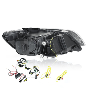 Juaudi AUDI Q7 2006-2015 Q7 için LED far farlar LED DRL hareketli sinyal lambaları LED Lens projektör - Product Image 4