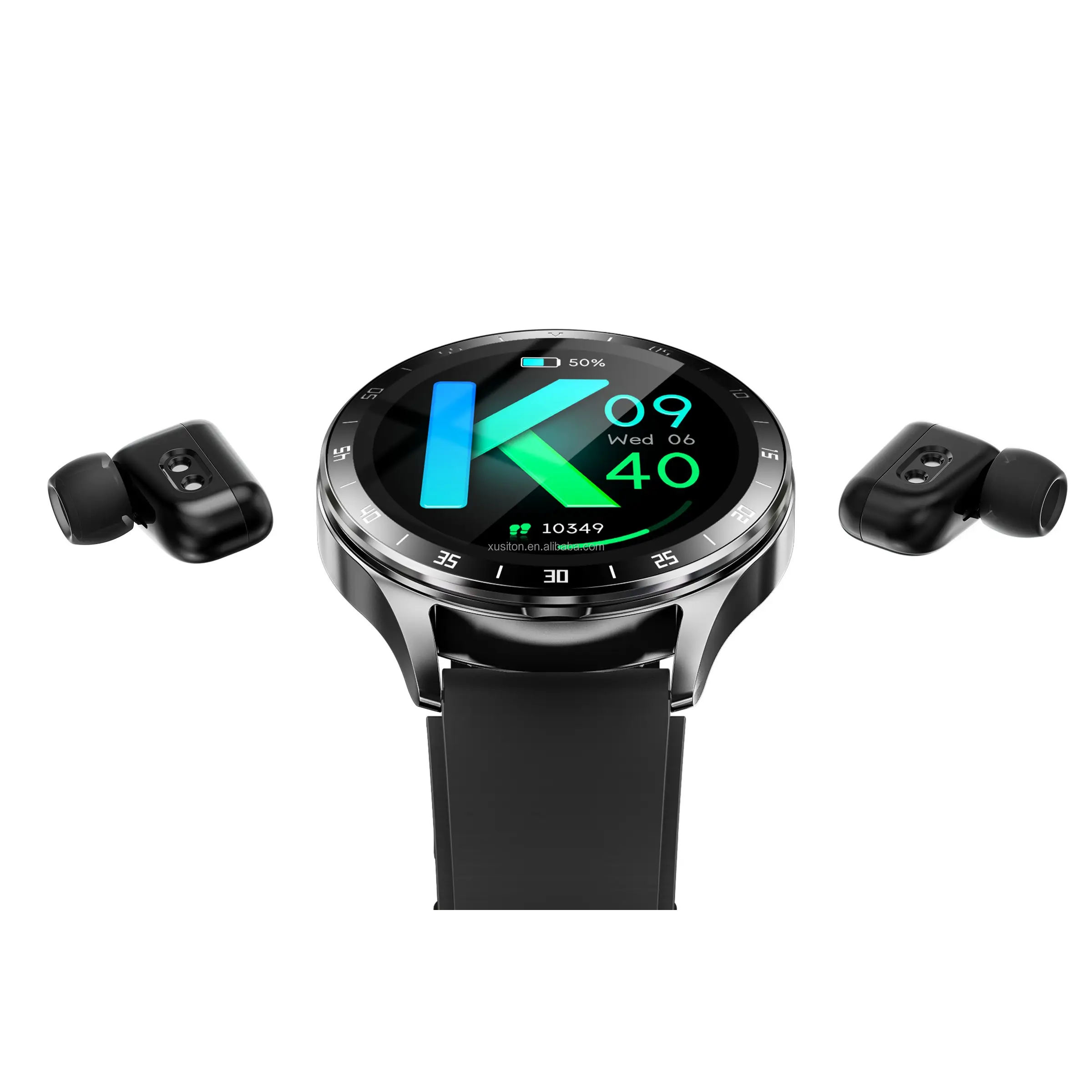 2024 yeni varış X10 akıllı saat erkekler için 2 IN 1 1.39 "HD ekran egzersiz kalp atışı takip cihazı yüksek kalite akıllı saat kulakiçi ile