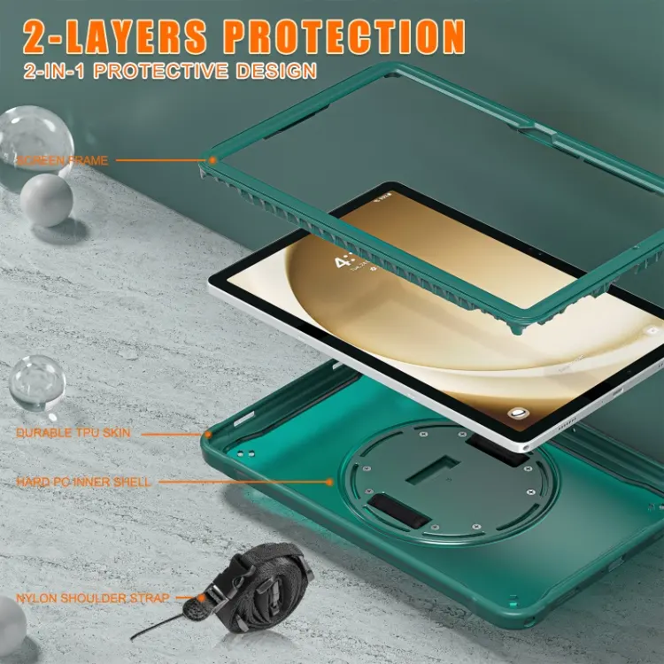 Жесткий пластиковый чехол для планшета Samsung Galaxy Tab A9 Plus sm-x210 x216