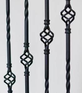 ลูกกรงเหล็กดัดแบบปรับแต่งทันสมัยดีไซน์และโซลูชันสำหรับระเบียงและบันได - Product Image 2