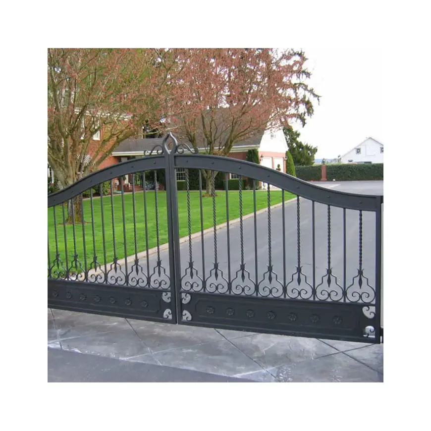 In ferro battuto cancello principale Design cerniera antico per la vendita giardino arco recinzione disegno principale cerniera giardino arco arco in ferro battuto cancello e recinzione