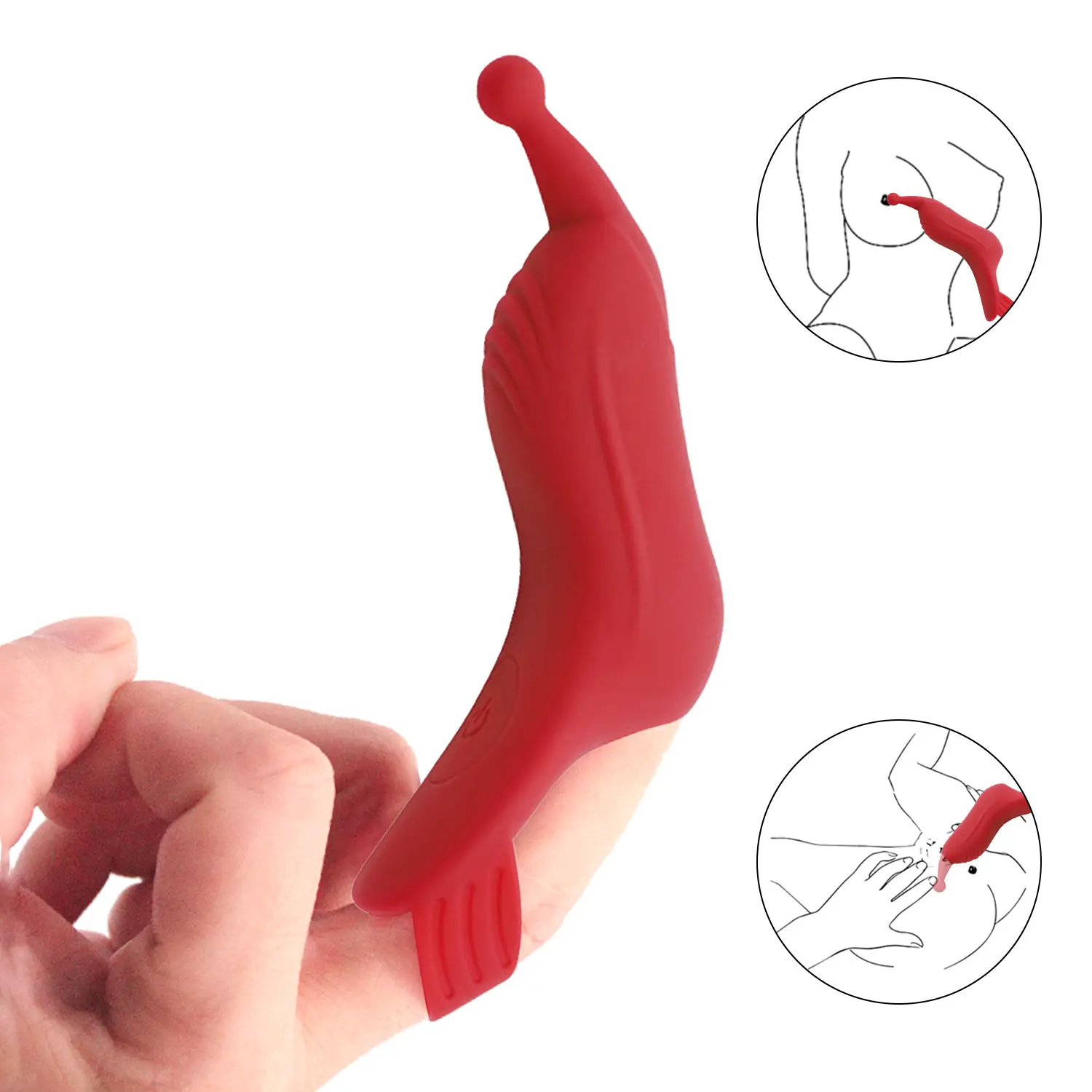 Kovia 10 Modos de Vibração G-Spot Estimulação Finger Sleeve Feminino Jumping Egg Casais Suprimentos Vibrador Para As Mulheres