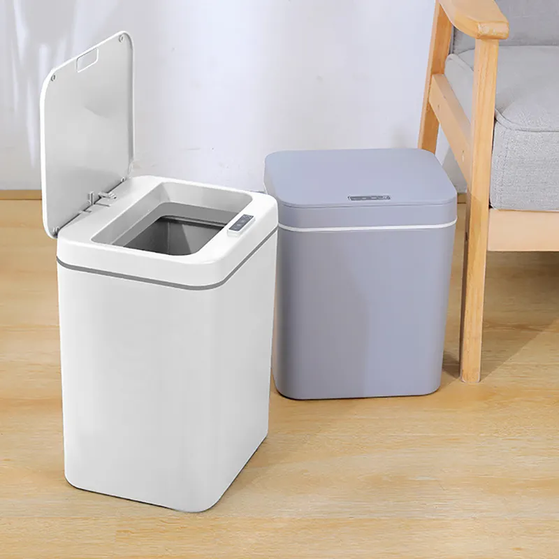 Cubo de basura automático ABS para cocina, sin contacto, modelos de batería, sensor inteligente, 12/14L, venta al por mayor