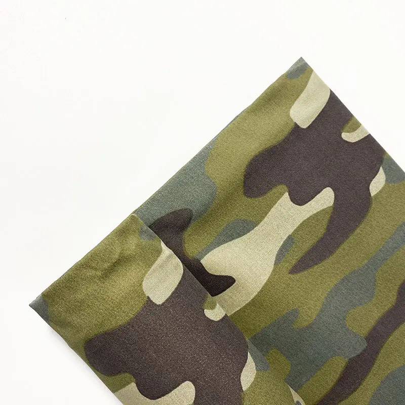 Manufacturer for Down Jacket Coat Printed Flocking Twill Polyester Fabric China Supply Woven Camouflage 100% Polyester 57/58"