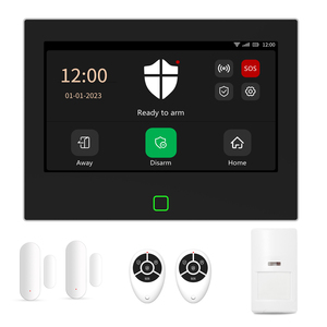 Sistema de alarma de seguridad para el hogar inteligente WiFi con pantalla a todo color inalámbrica de 7 pulgadas con control de voz de Alexa y Google Home - Product Image 1