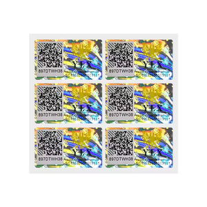 ユニークなデザイン3DホログラフィックQrコードレーベルホログラムバーコードセキュリティ改ざん防止ラベルステッカーカスタムQrホログラムステッカー - Product Image 5