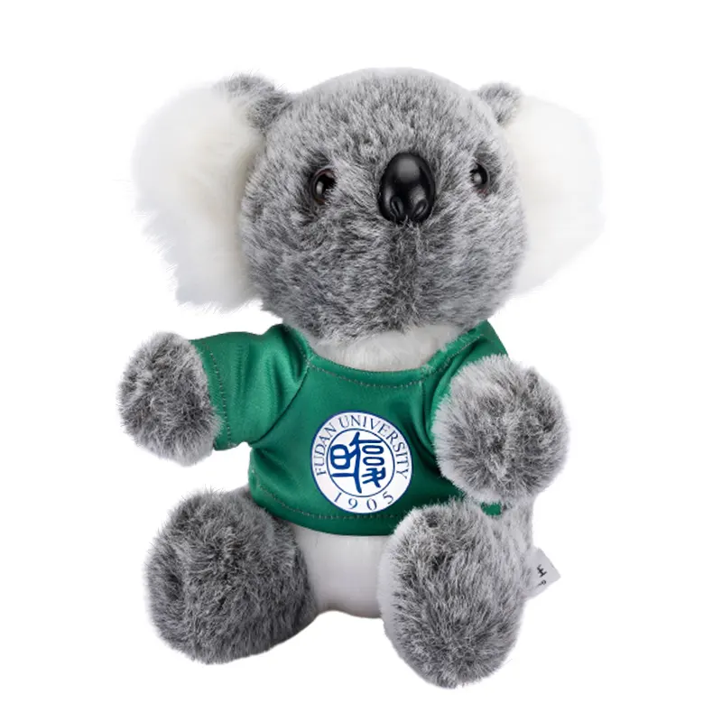 Peluche de koala con logo personalizado para bebé, pequeño y personalizado, koala australiana, animales de peluche suaves con camisetas