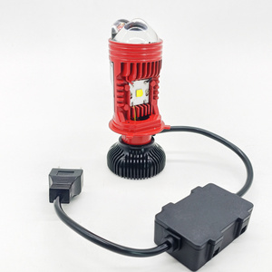 ติดตั้งโปรเจคเตอร์ 100W Dual Beam H4 LED ไฟหน้า Mini 1.8 นิ้ว Bi LED เลเซอร์โปรเจคเตอร์เลนส์สูงต่ํา - Product Image 4