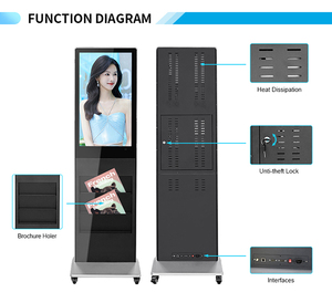 Computadoras todo en uno Pantalla táctil de 32 pulgadas Soporte para folleto de Android Cámara de señalización digital Kiosco - Product Image 5