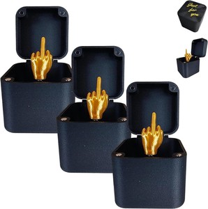 Bir kutuda orta parmak orta parmak sürpriz hediye kutusu parodi el şaka Pop up hediye kutusu orta parmak komik fikirler hediye - Product Image 6