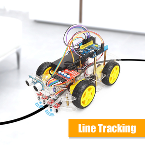 Tscin buny Vier-Wege-Tracking-Hindernis vermeidung BLE Car Robotic Starter Kit für Kinder für Arduino Programming Robotic Car - Product Image 6
