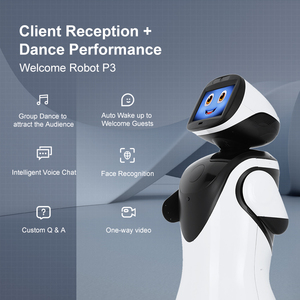 Attractive Cute Futuristic Social <strong>Robot</strong> Companion Performer Fun and Interactive Commercial Reception <strong>Robot</strong> - Product Image 5