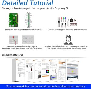 Raspberry Pi 4B Ultimate Starter Development Kit für Raspberry Pi 4B/3B/PI 400 mit 223 Artikeln, 104 Projekten - Product Image 3