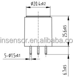 ZI01 PID VOCガスセンサーモジュールUARTおよびアナログ電圧出力付き大気質モニタリング - Product Image 3