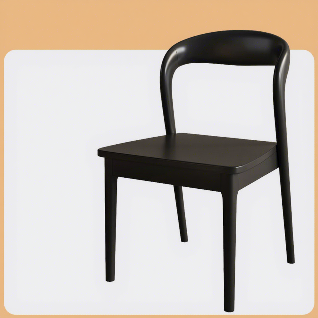 Tablero de asiento de madera maciza de ébano, autoinstalación