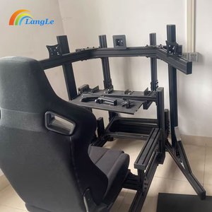 Simulador de conducción de juego de estilo Popular con soporte de Monitor de TV de tres pantallas DIY personalizado 4080 plataforma de simulación de perfil de aluminio - Product Image 3