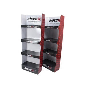Su misura 4-Shelf Pop Free Standing negozio al dettaglio espositore da pavimento in cartone ondulato per le promozioni imballaggio in cartone - Product Image 4