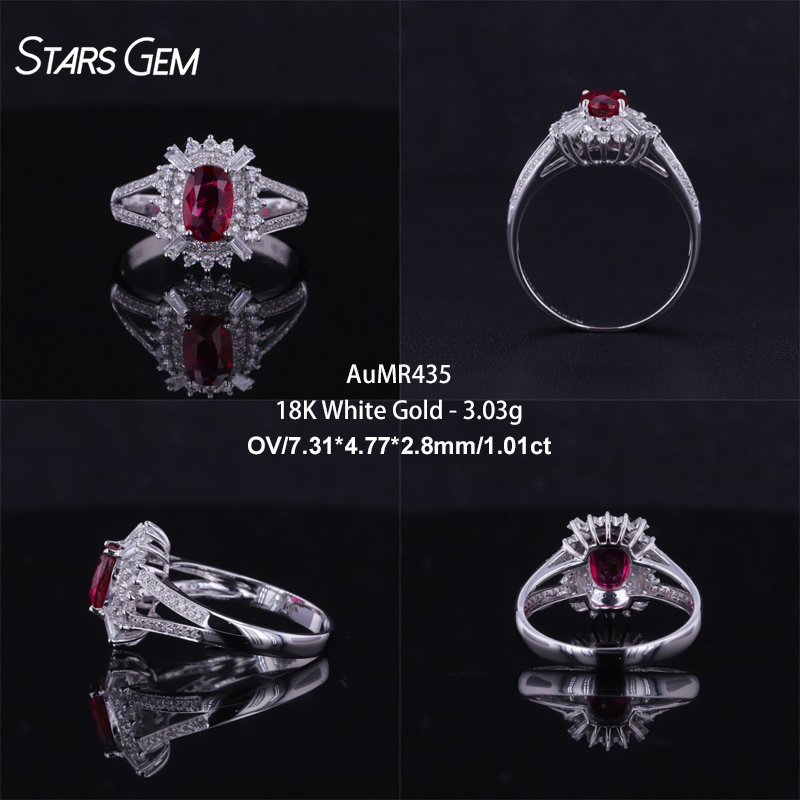 18K White Gold-AuMR435