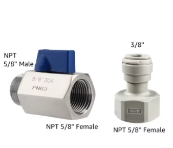 5/8'' NPT + Raccord 5/8