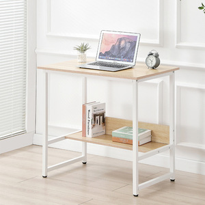 Escritorio de oficina moderno con marco blanco, estación de trabajo para ordenador, escritorio de oficina de fácil montaje, mesa de trabajo ejecutiva para ordenador moderno - Product Image 6