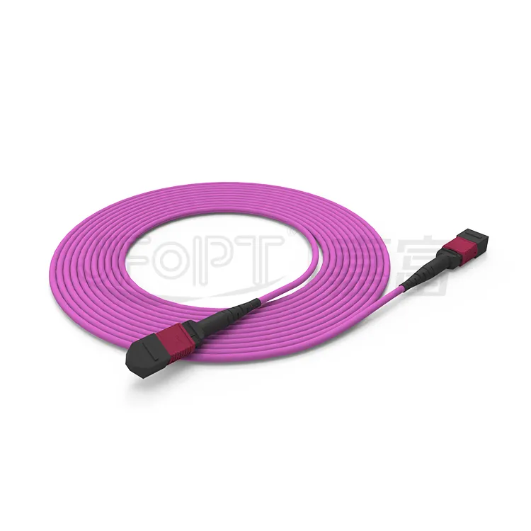 MPO MTP الألياف البصرية الوفير سعر المصنع وضع واحد 8 12 24 Core OM3 MPO Fiber