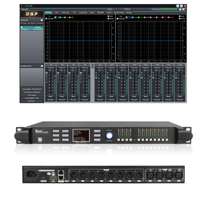 Procesamiento de sonido Procesador de audio DSP de 4 entradas y 8 salidas para equipos de sonido escénico
