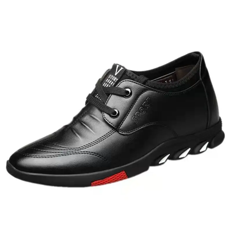 Waterproof Slip-on Men Casual Shoes PU Leather Shoes Men Footwear